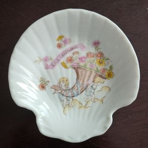 Vintage Kate Greenaway Shell shape Trinket Dish